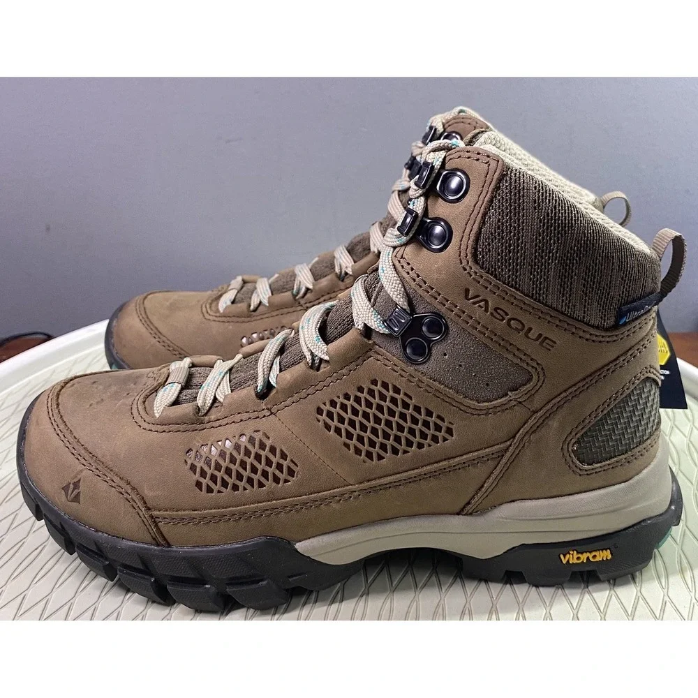 Vasque Vibram Women's Leather Ultradry XS Trek Hiking Winter Boots Brown Sz. 8 M